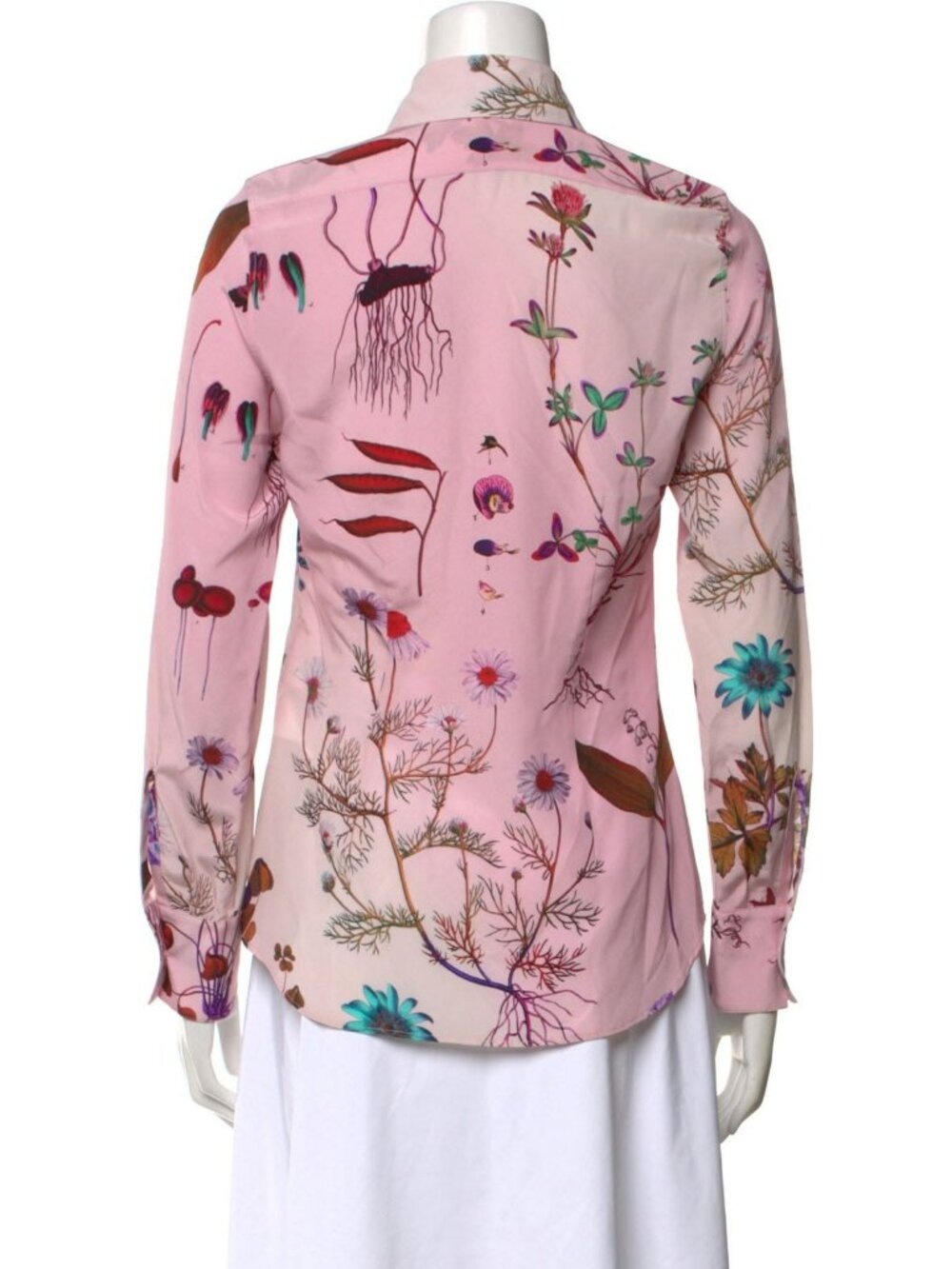 Stella McCartney Floral Silk Shirt S - Picture 2 of 3